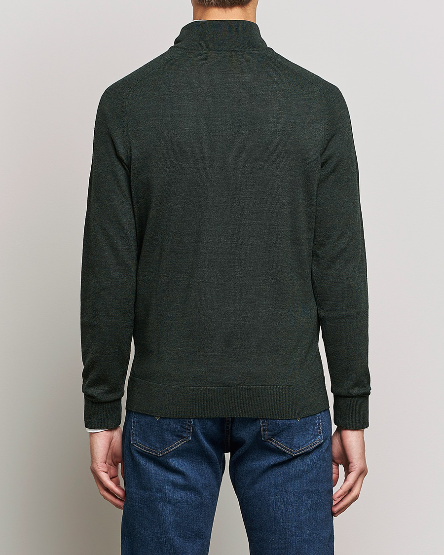 Mies | Puserot | Morris | John Merino Half Zip Olive