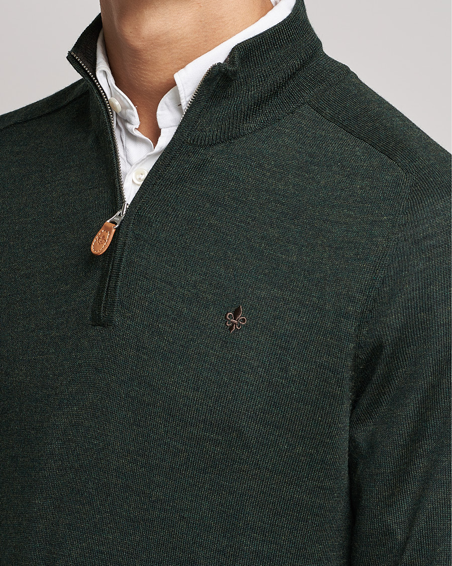 Mies | Puserot | Morris | John Merino Half Zip Olive