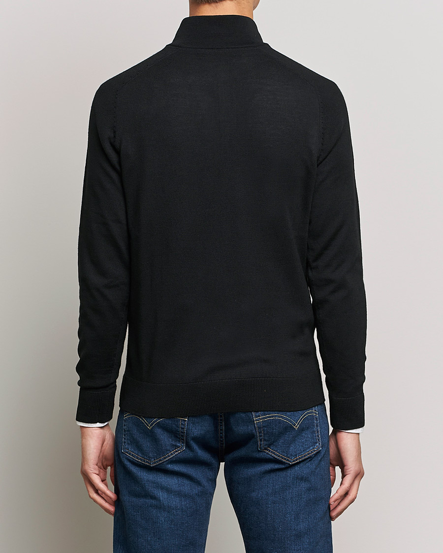 Mies | Puserot | Morris | John Merino Half Zip Black