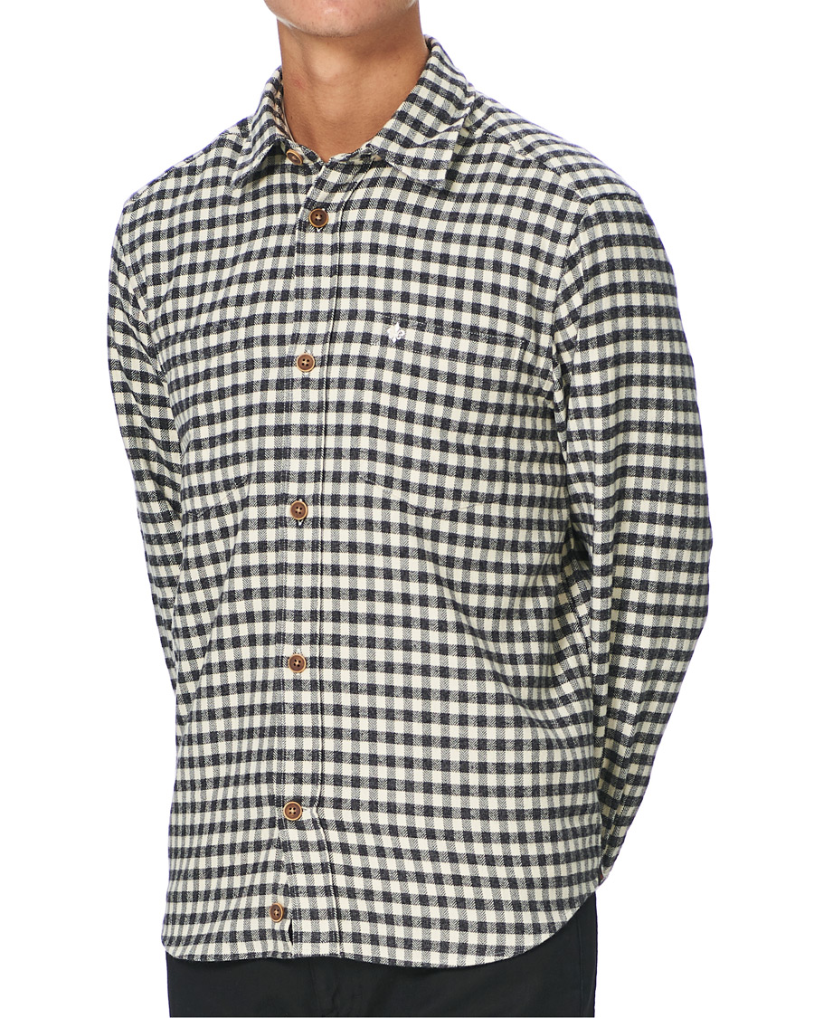 Mies | Kauluspaidat | Morris | Winfell Check Overshirt Black/White