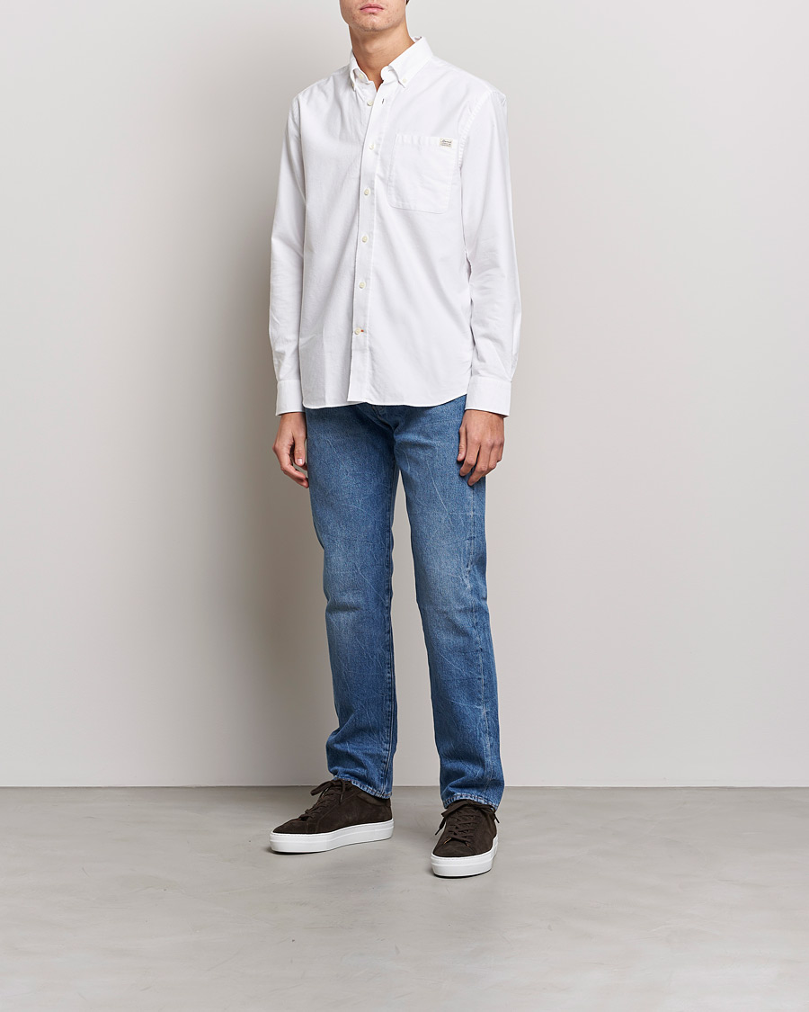 Mies | Kauluspaidat | Morris | Original Brushed Oxford Shirt White