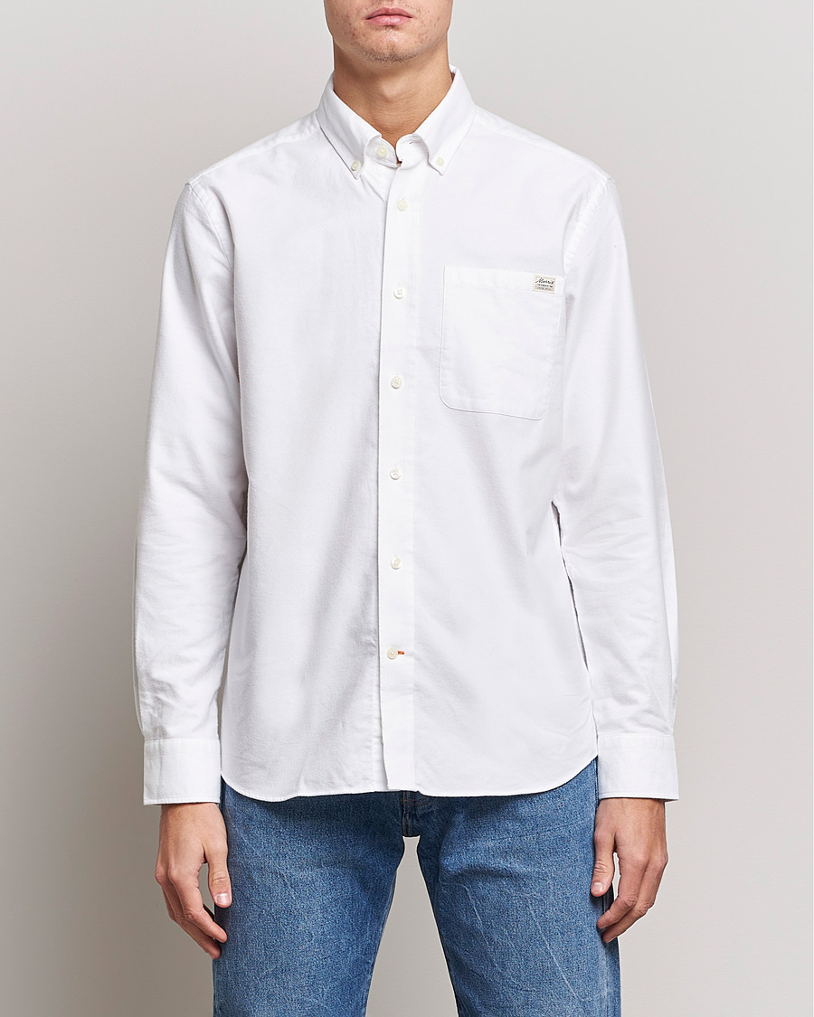 Mies |  | Morris | Original Brushed Oxford Shirt White