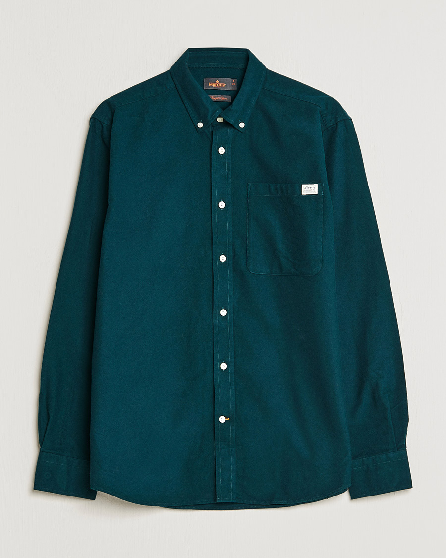 Mies | Kauluspaidat | Morris | Original Brushed Oxford Shirt Green