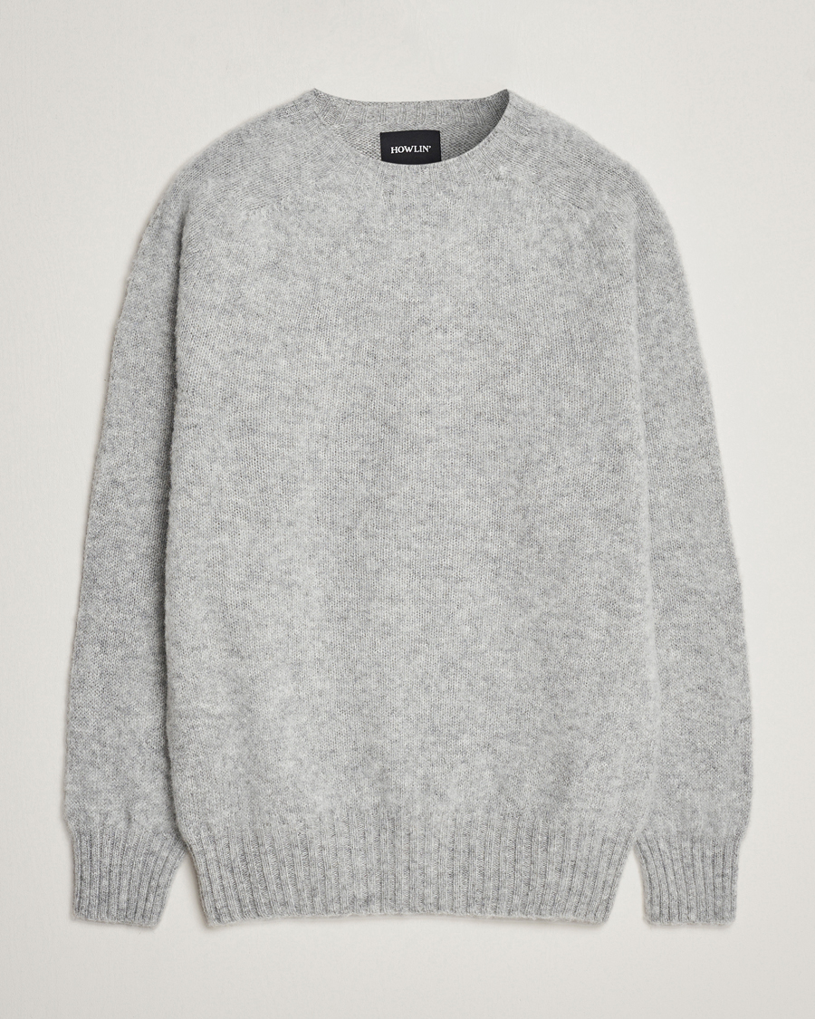Mies | Puserot | Howlin' | Brushed Wool Sweater Silver