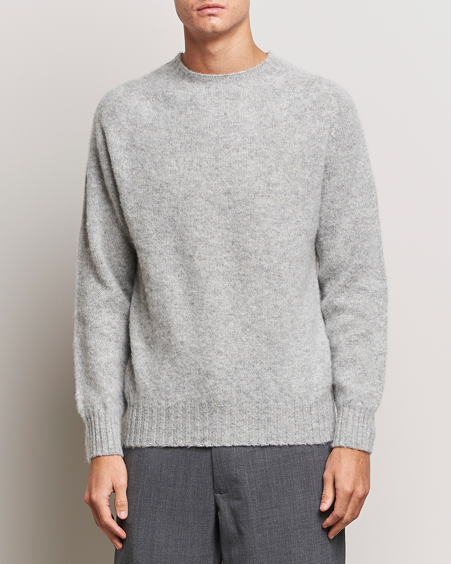 Mies | Puserot | Howlin' | Brushed Wool Sweater Silver