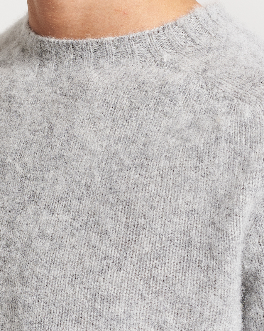 Mies | Puserot | Howlin' | Brushed Wool Sweater Silver