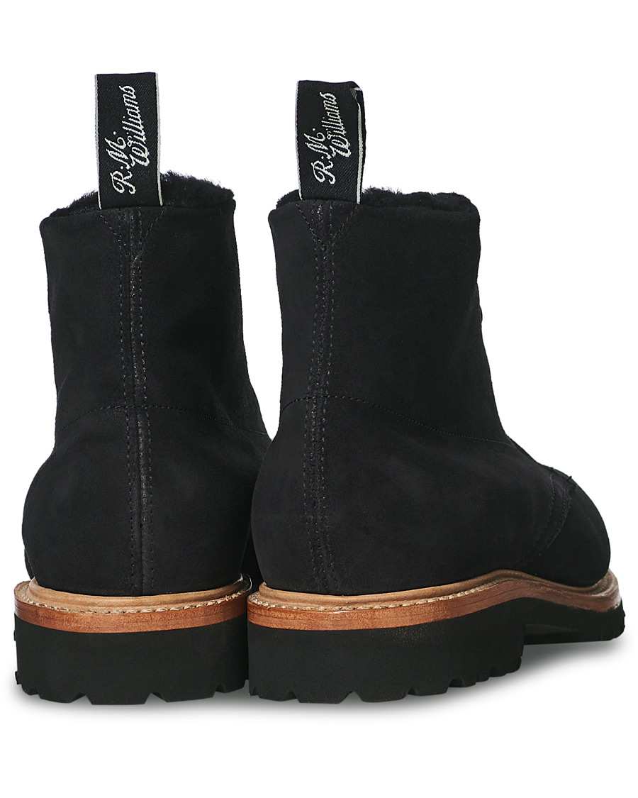 Mies | R.M.Williams Urban Rickaby Shearling Boot Nero Suede | R.M.Williams | Urban Rickaby Shearling Boot Nero Suede