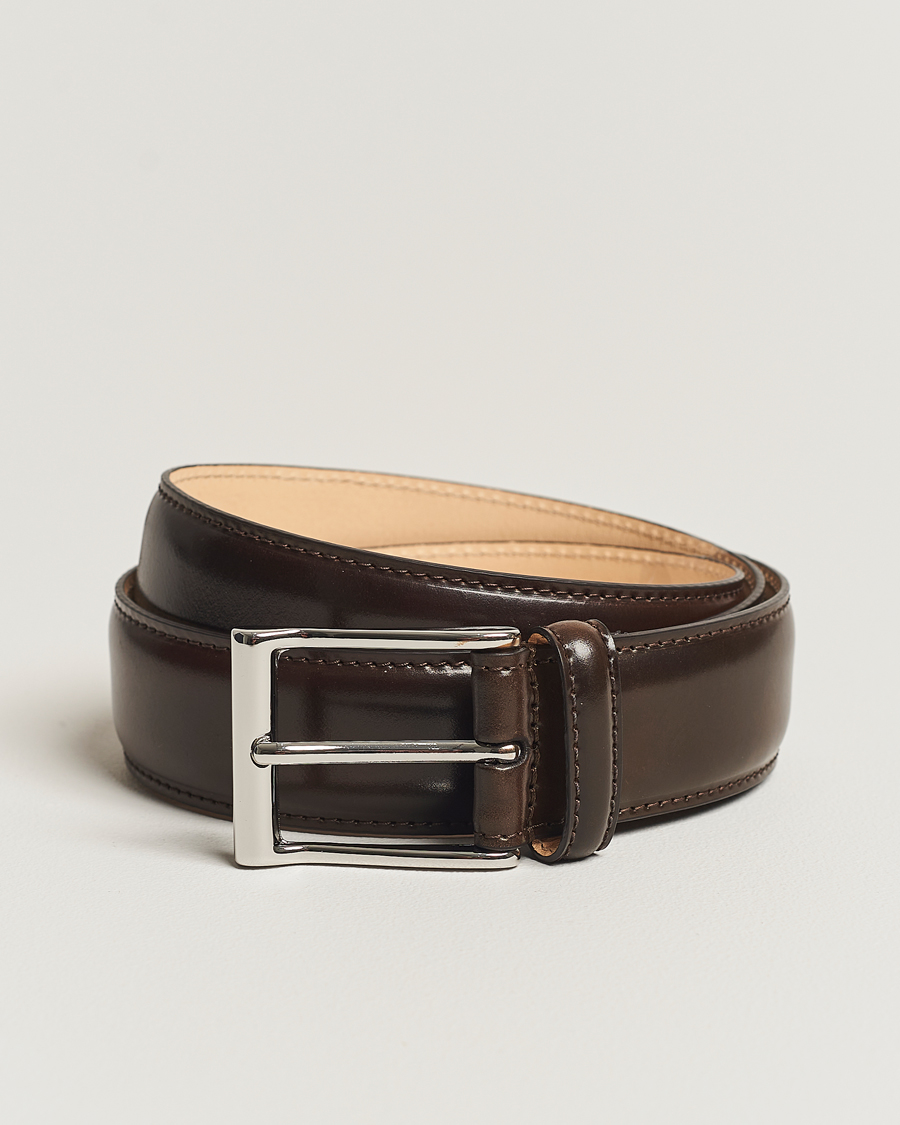 Mies | Vyöt | Crockett & Jones | Belt 3.2 cm Dark Brown Cordovan