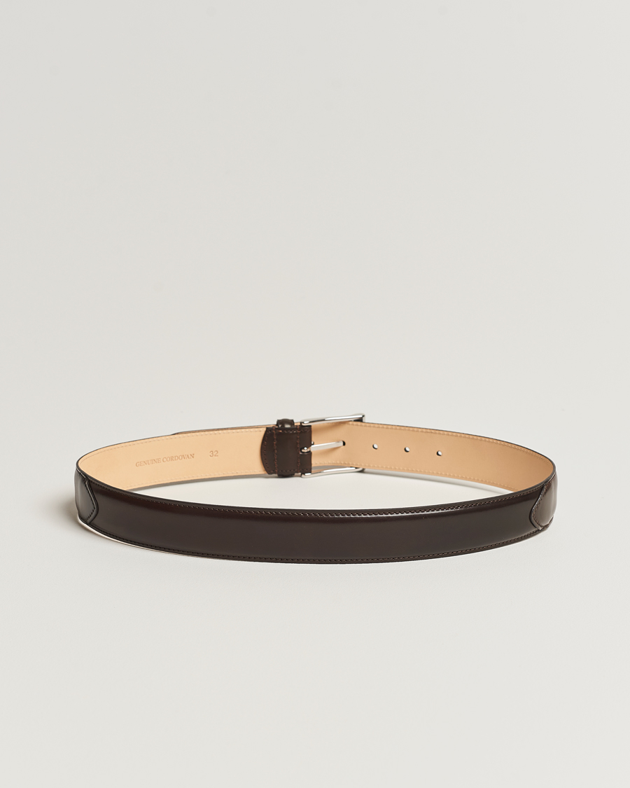 Mies | Vyöt | Crockett & Jones | Belt 3.2 cm Dark Brown Cordovan