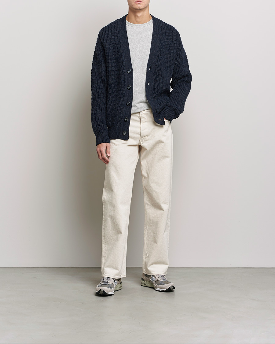 Mies | Puserot | Sunflower | John Cardigan Navy