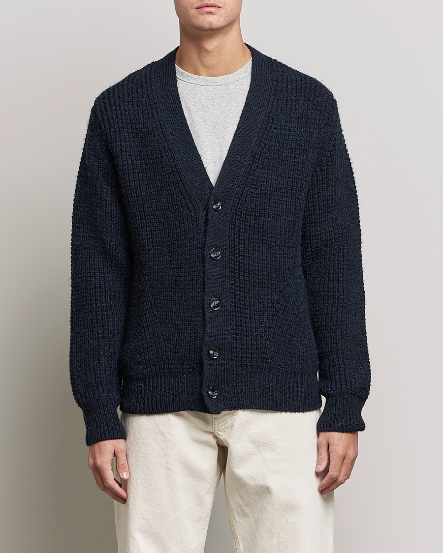 Mies | Puserot | Sunflower | John Cardigan Navy