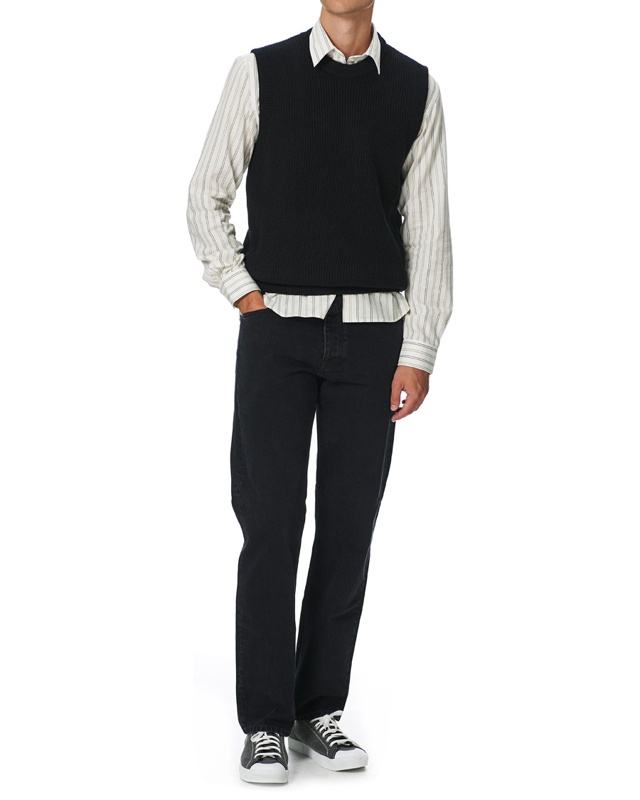 Mies | Kauluspaidat | Sunflower | Dan Striped Cotton Shirt Off White