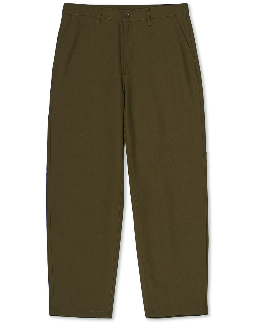 Mies | Housut | Sunflower | Soft Wool Trousers Military