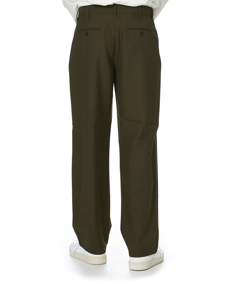 Mies | Housut | Sunflower | Soft Wool Trousers Military