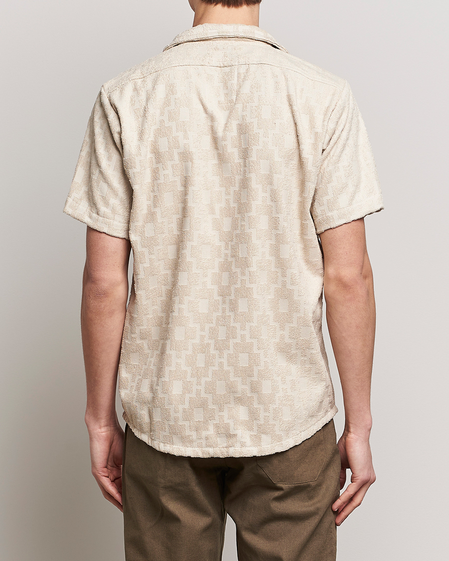 Mies | Kauluspaidat | OAS | Machu Terry Short Sleeve Shirt Beige