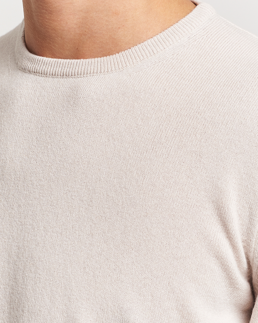 Mies | Puserot | Gran Sasso | Wool/Cashmere Crew Neck Cream