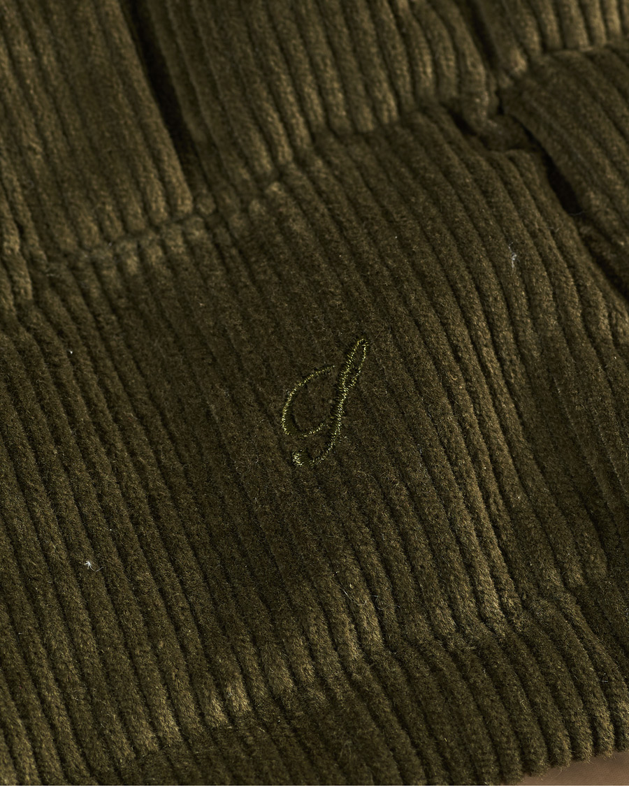 Mies | Takit | Stenströms | Padded Corduroy Hood Vest Olive