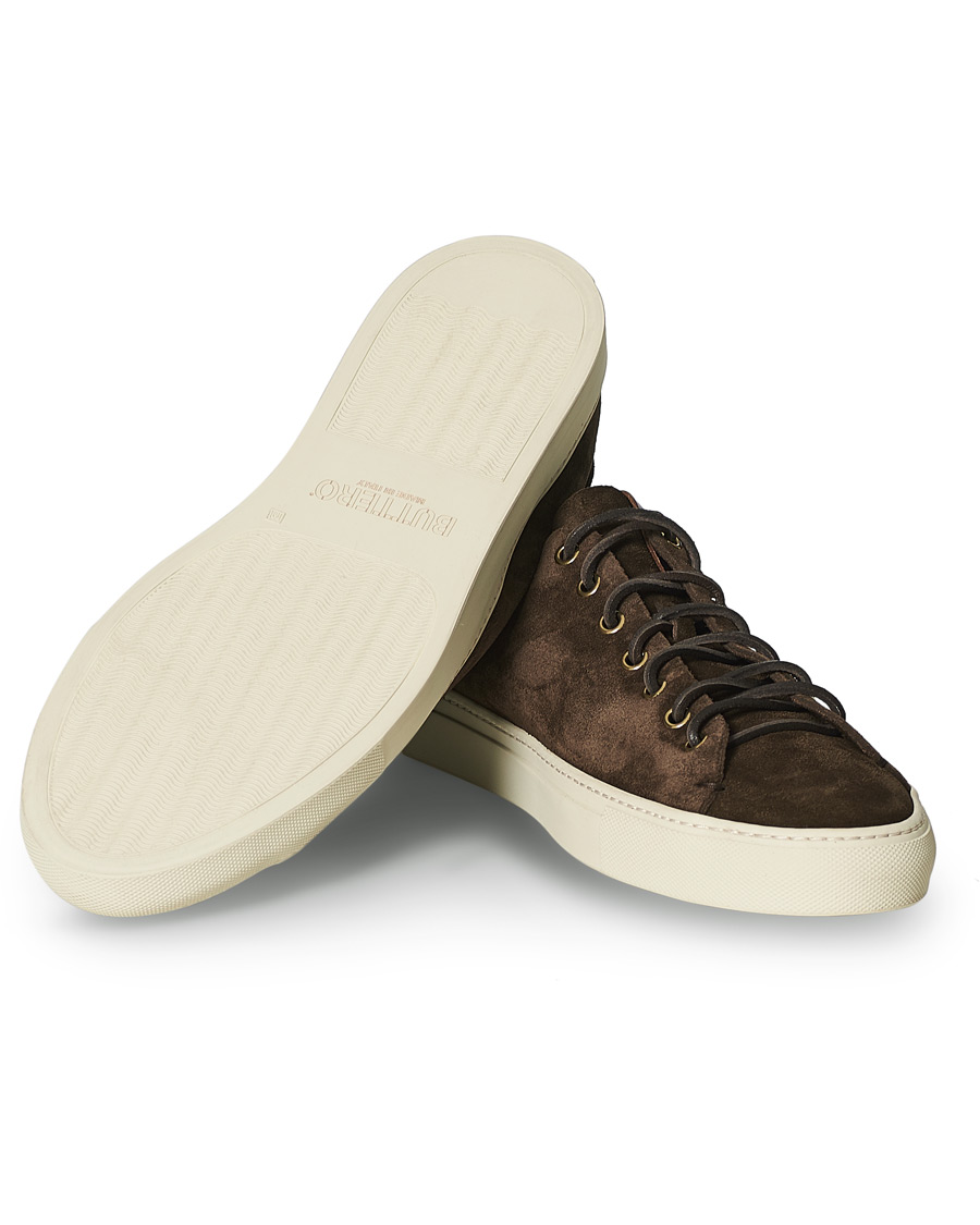 Mies |  | Buttero | Suede Sneaker Dark Brown