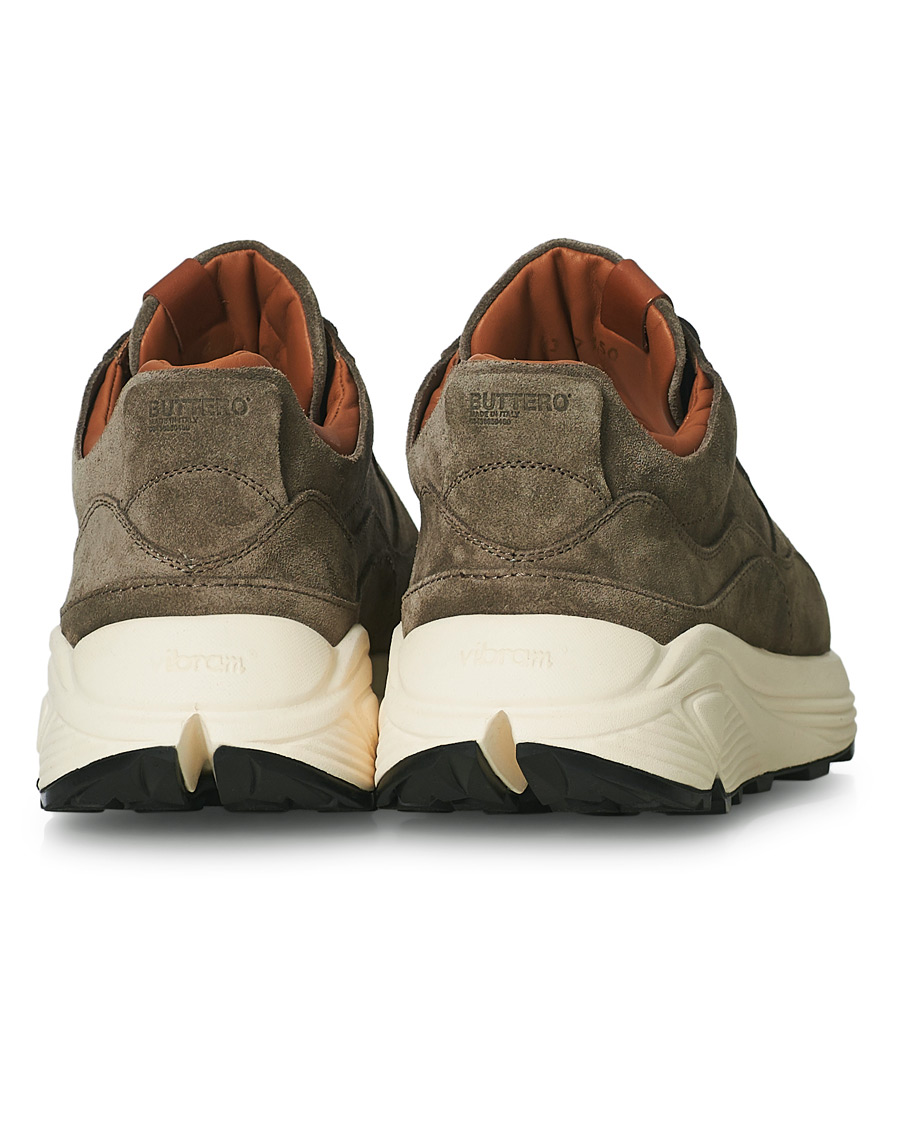 Mies | Buttero Vinci Suede Running Sneaker Taupe | Buttero | Vinci Suede Running Sneaker Taupe