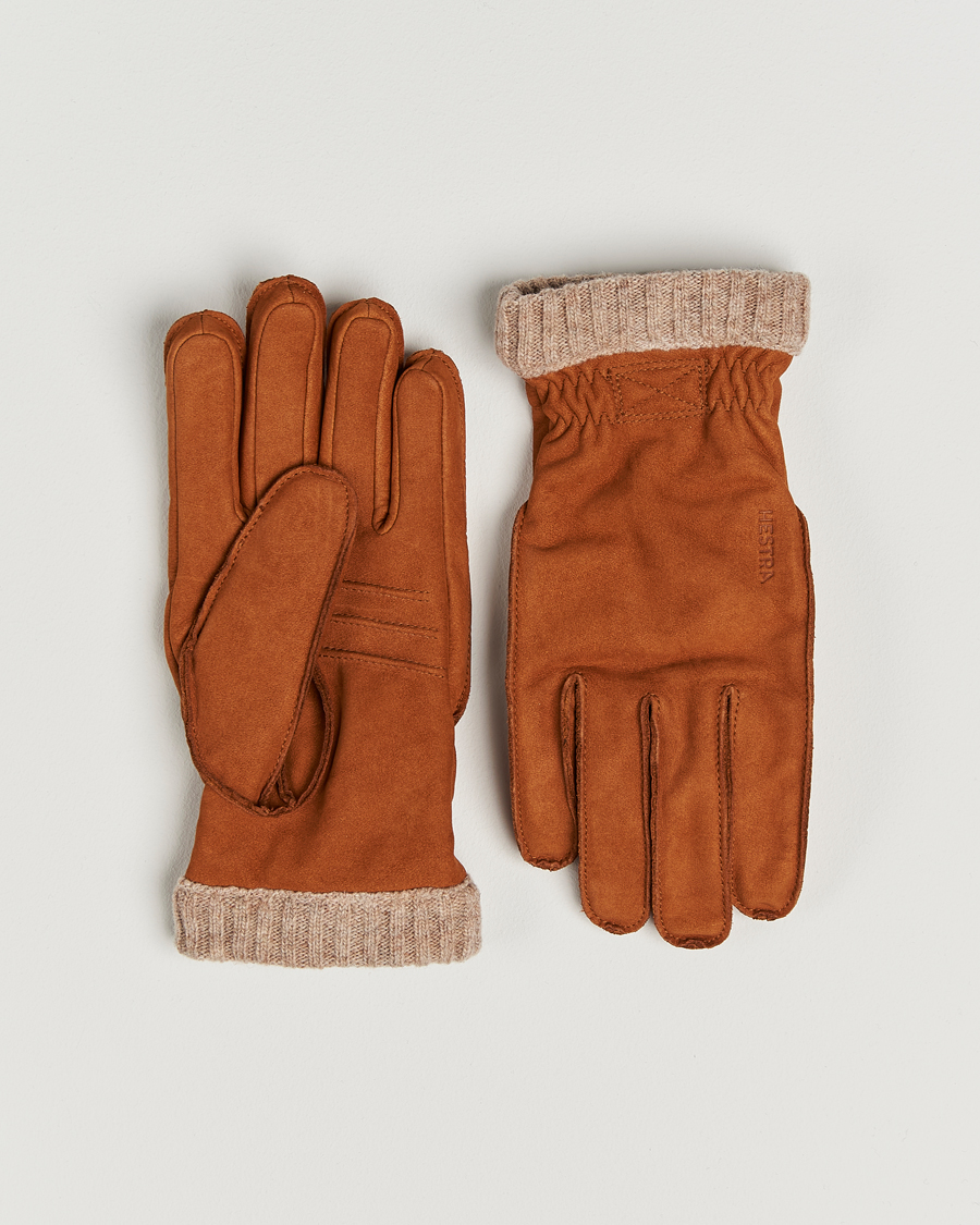Miehet |  | Hestra | Joar Primaloft Lined Nubuck Glove Cognac