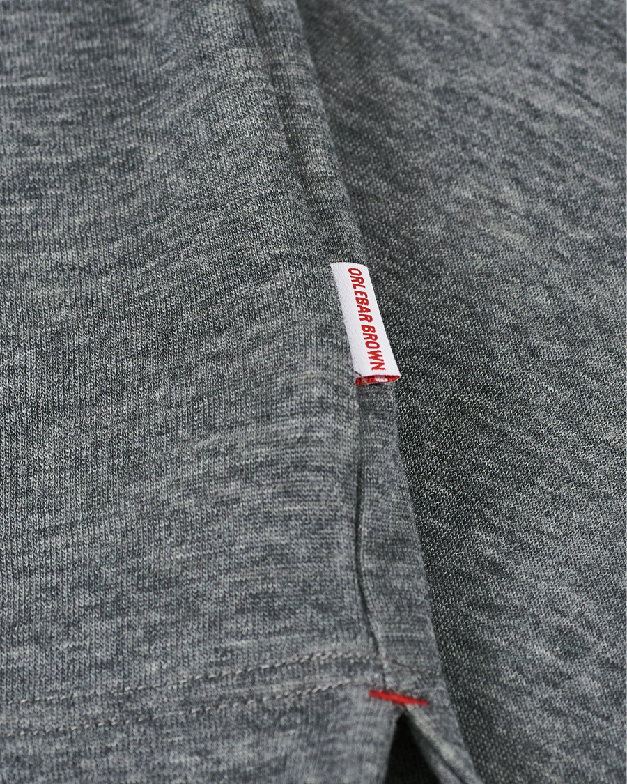 Mies | Puserot | Orlebar Brown | Neilson Double Face Merino Half Zip Storm Grey