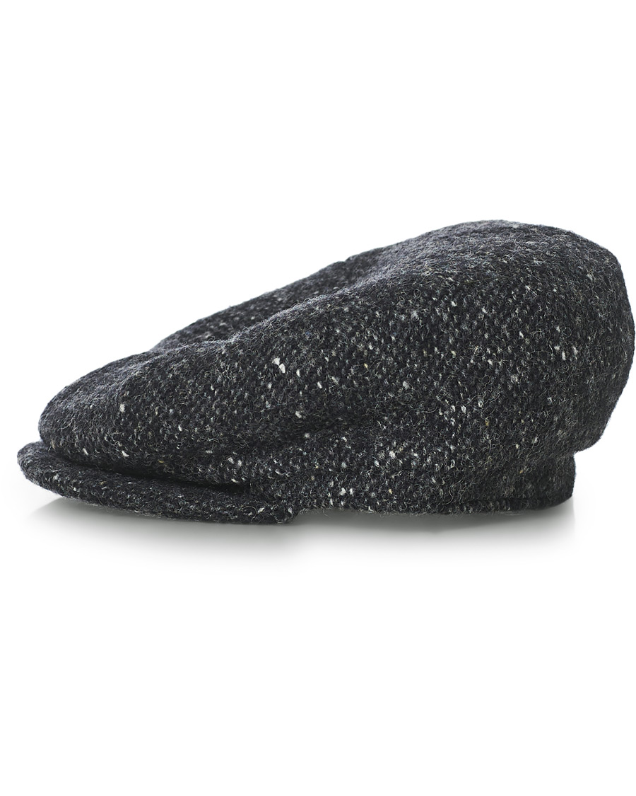Mies | Lock & Co Hatters Glen Flat Wool Cap Dark Grey | Lock & Co Hatters | Glen Flat Wool Cap Dark Grey