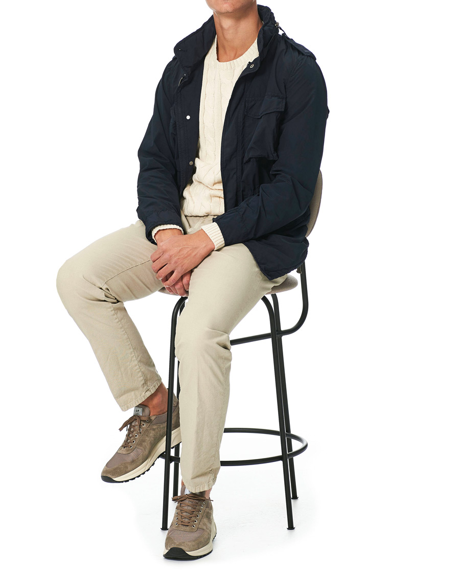 Mies | C.QP Stride Suede/Mesh Running Sneaker Cargo | CQP | C.QP Stride Suede/Mesh Running Sneaker Cargo