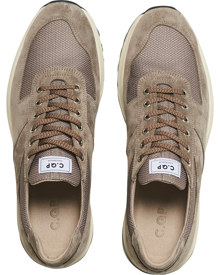 Mies | C.QP Stride Suede/Mesh Running Sneaker Cargo | CQP | C.QP Stride Suede/Mesh Running Sneaker Cargo