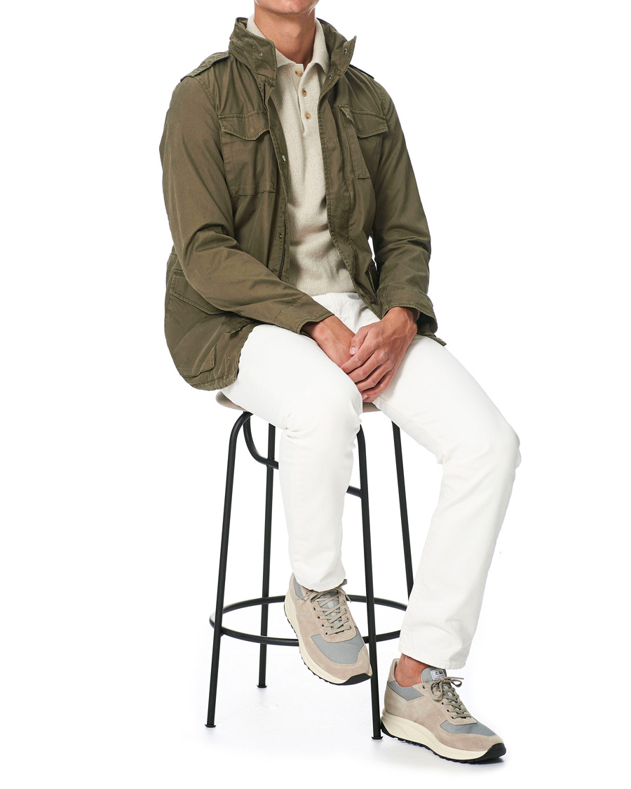 Mies | C.QP Stride Suede/Mesh Running Sneaker Stone Grey | CQP | C.QP Stride Suede/Mesh Running Sneaker Stone Grey