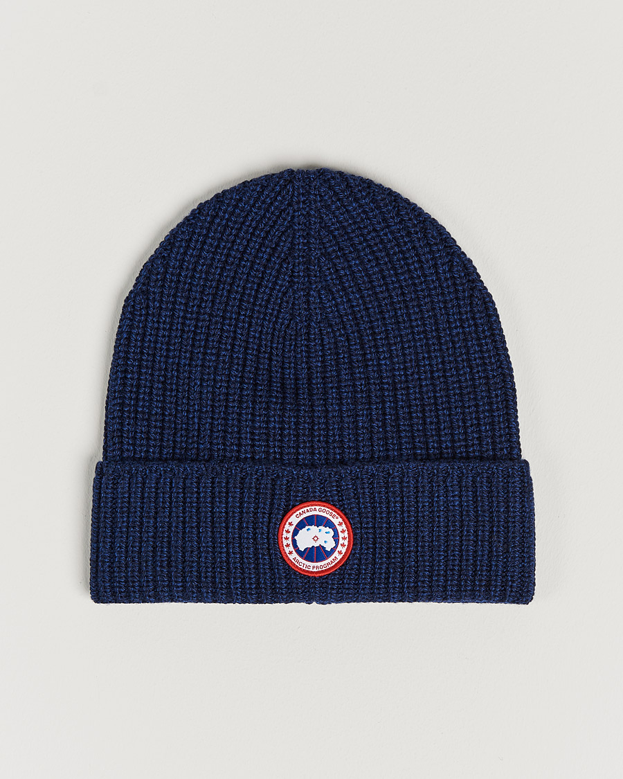 Mies | Canada Goose Arctic Disc Rib Toque Navy Heather | Canada Goose | Arctic Disc Rib Toque Navy Heather
