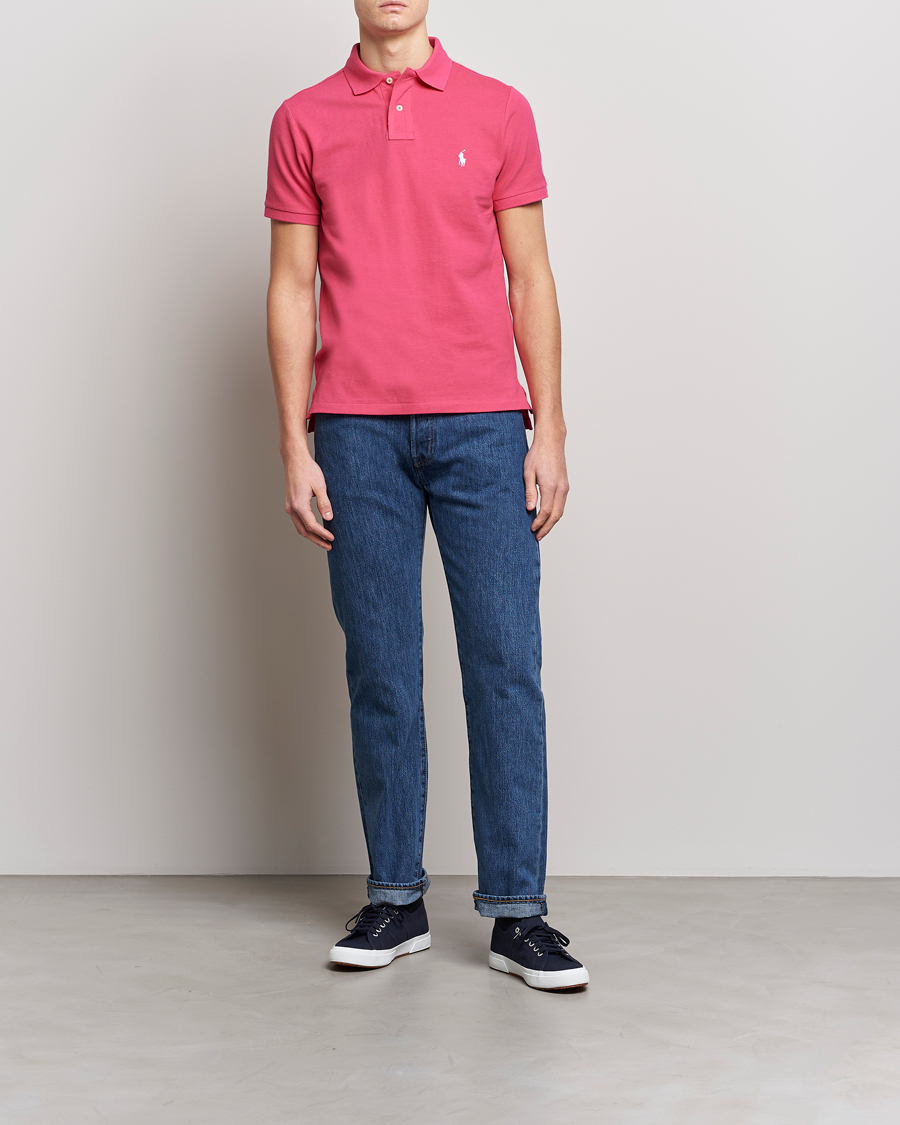 Mies | Pikeet | Polo Ralph Lauren | Custom Slim Fit Polo Hot Pink