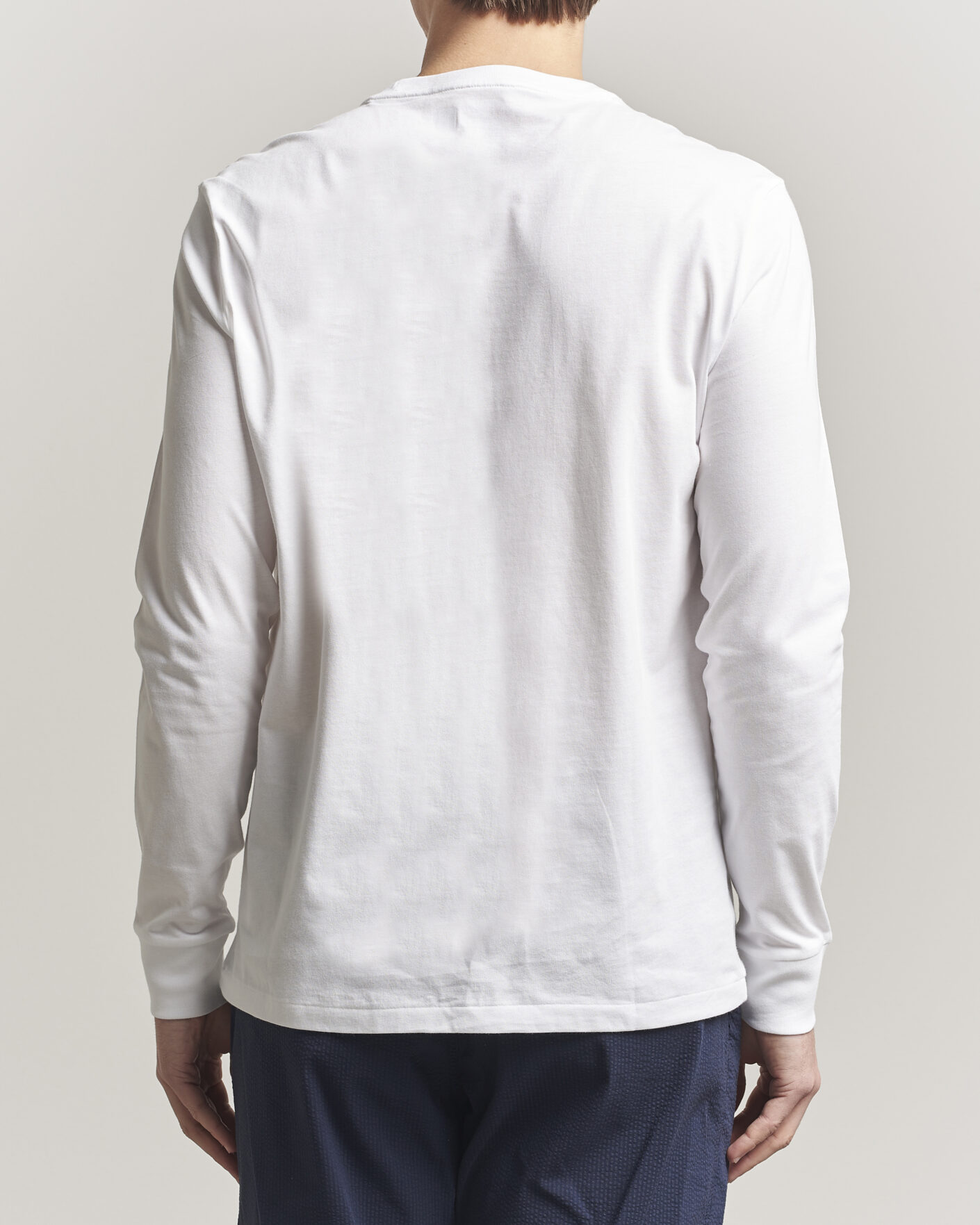 Mies | T-paidat | Polo Ralph Lauren | Custom Slim Fit Long Sleeve Tee White