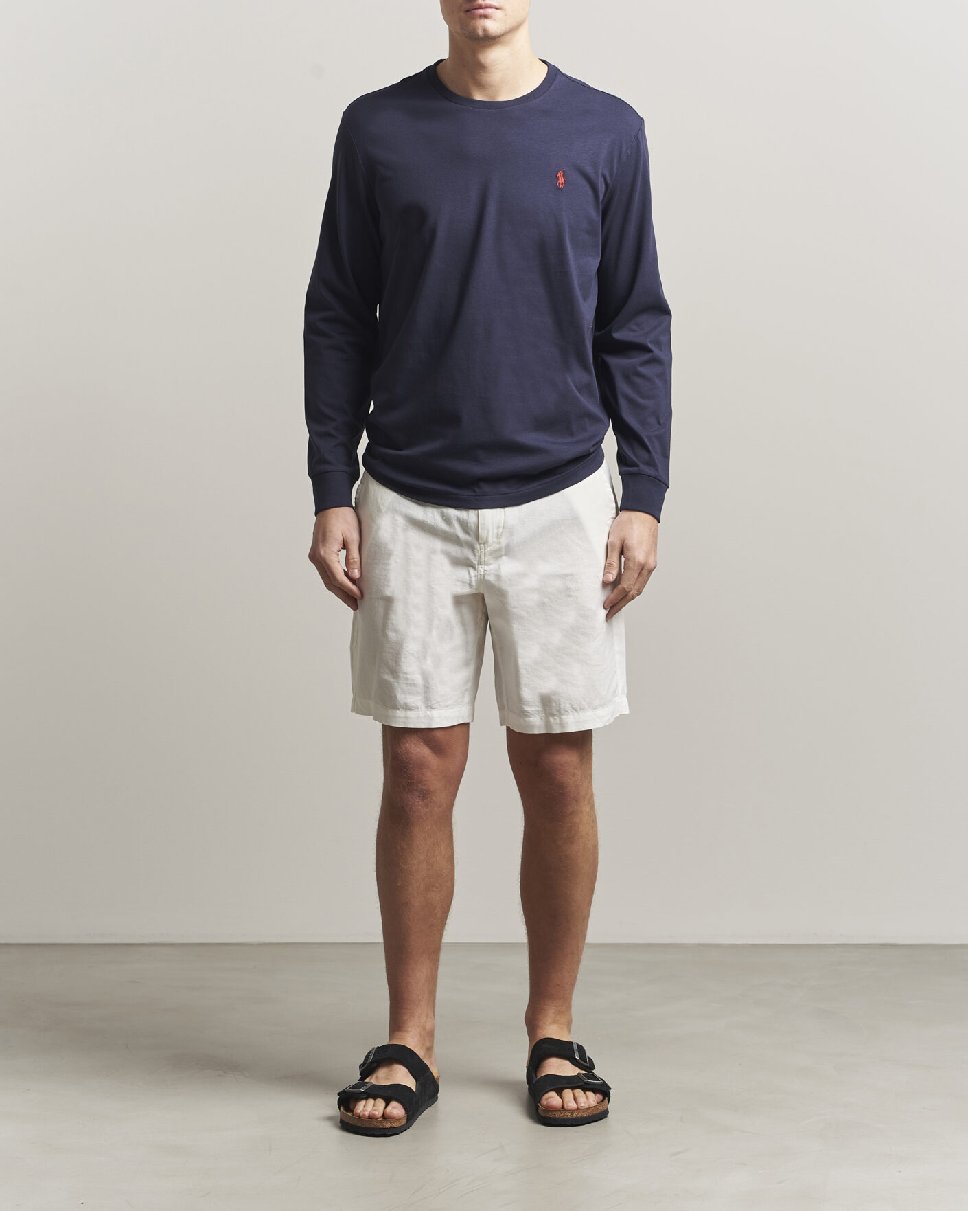 Mies | T-paidat | Polo Ralph Lauren | Custom Slim Fit Long Sleeve Tee Ink