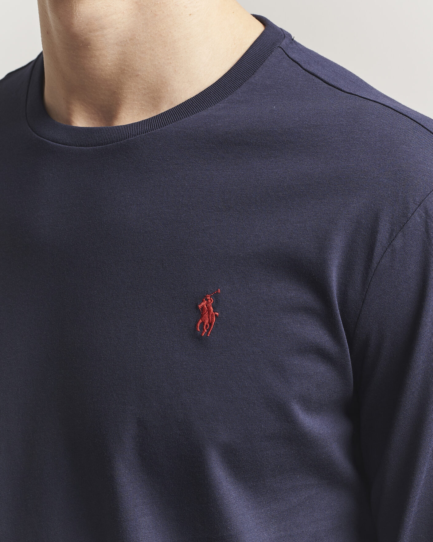 Mies | T-paidat | Polo Ralph Lauren | Custom Slim Fit Long Sleeve Tee Ink