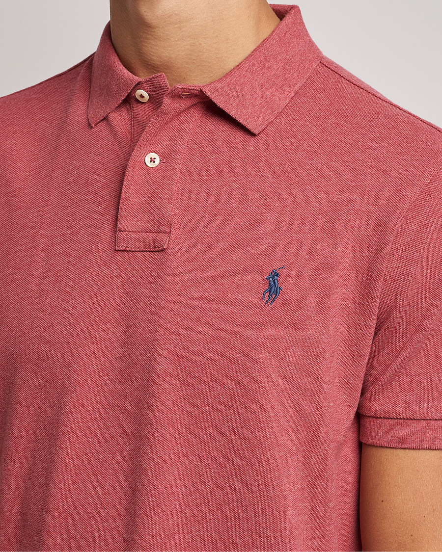 Mies | Pikeet | Polo Ralph Lauren | Custom Slim Fit Polo Venetian Red Heather