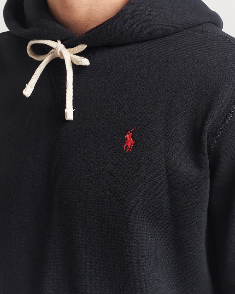Mies | Puserot | Polo Ralph Lauren | RL Fleece Hoodie Polo Black