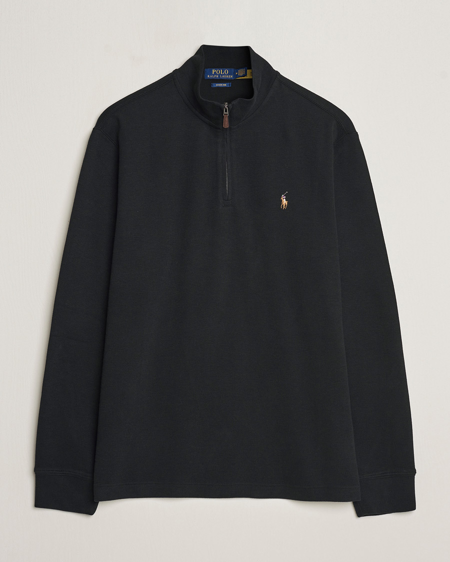 Mies |  | Polo Ralph Lauren | Double Knit Jaquard Half Zip Sweater Black