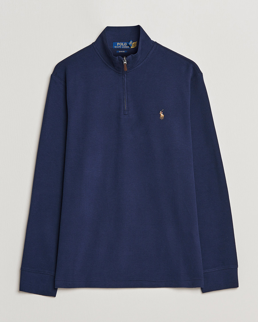 Mies | Half-zip | Polo Ralph Lauren | Double Knit Jaquard Half Zip Sweater Cruise Navy