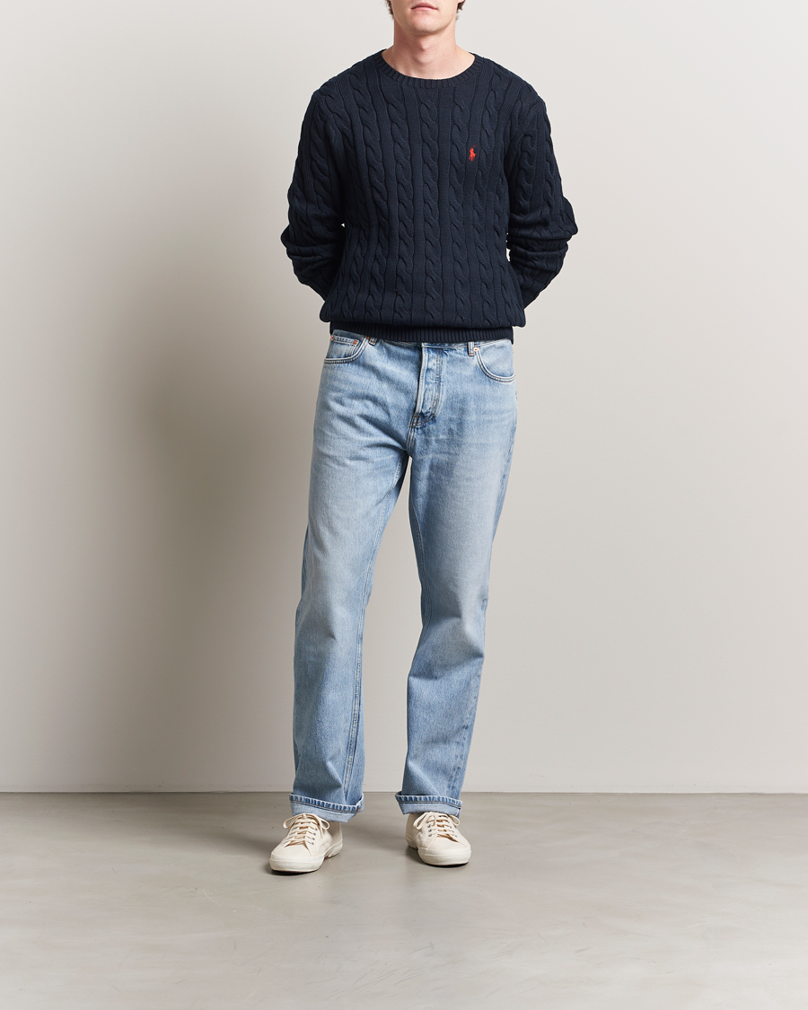Mies | Puserot | Polo Ralph Lauren | Cotton Cable Pullover Hunter Navy