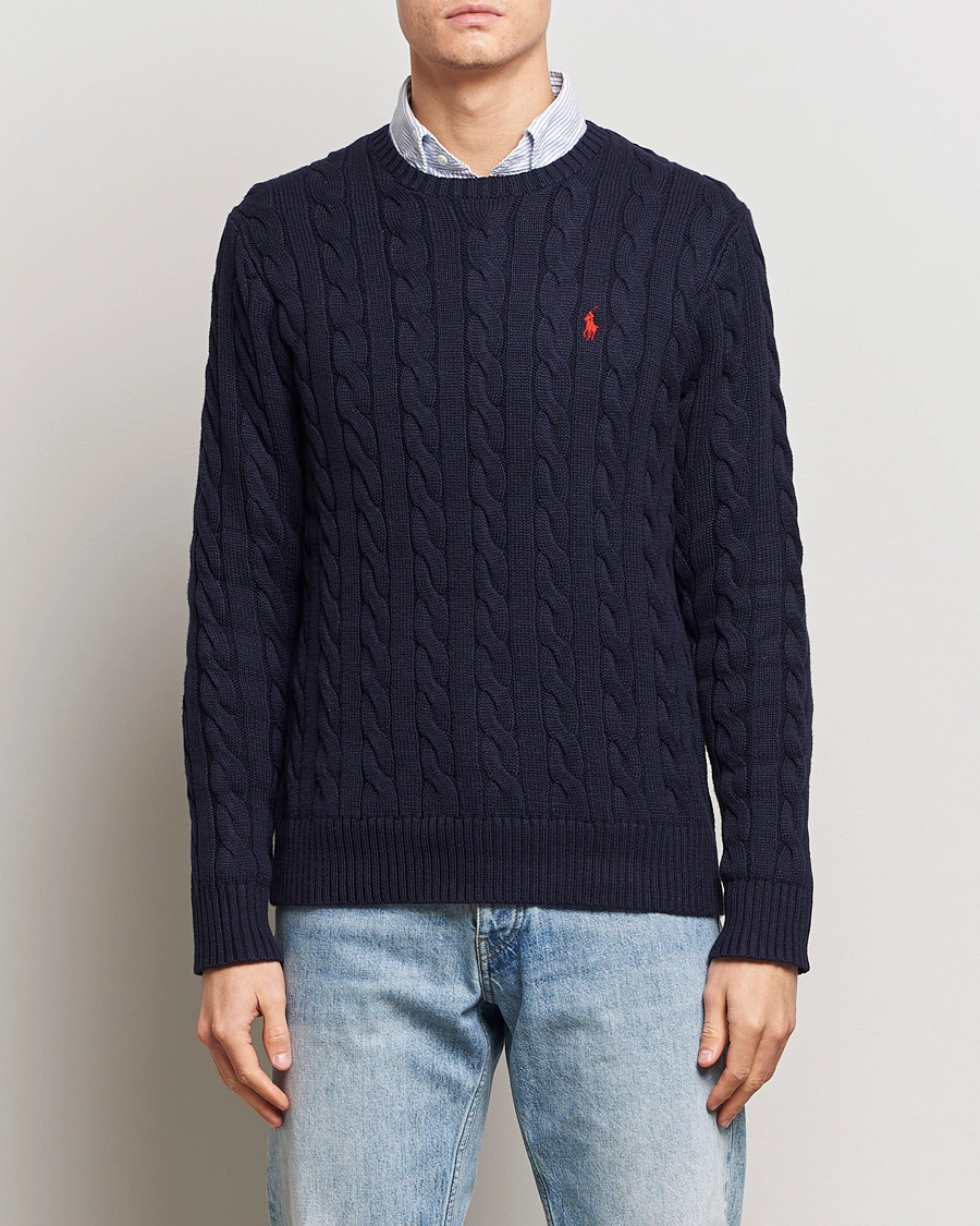Mies |  | Polo Ralph Lauren | Cotton Cable Pullover Hunter Navy