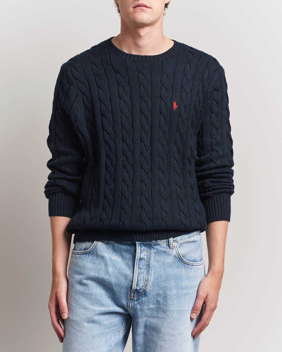 Mies | Puserot | Polo Ralph Lauren | Cotton Cable Pullover Hunter Navy