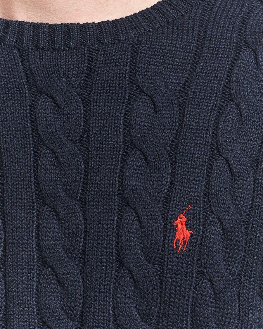 Mies | Puserot | Polo Ralph Lauren | Cotton Cable Pullover Hunter Navy