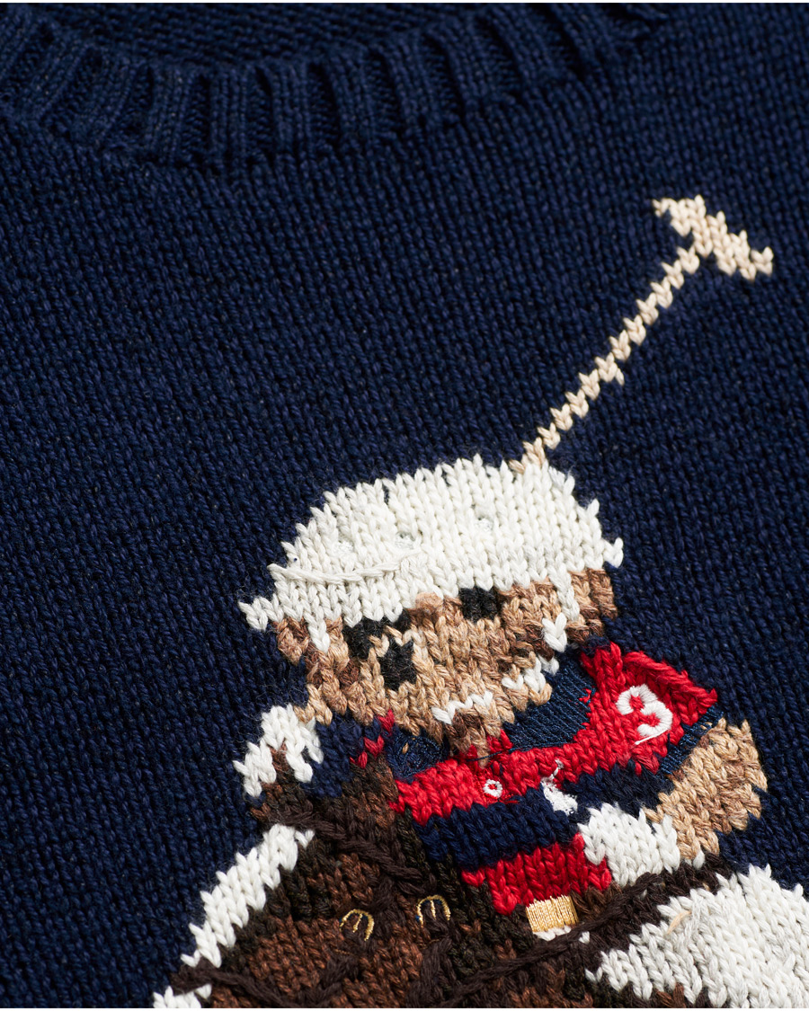 Mies | Puserot | Polo Ralph Lauren | Polo Player Bear Knitted Sweater Navy
