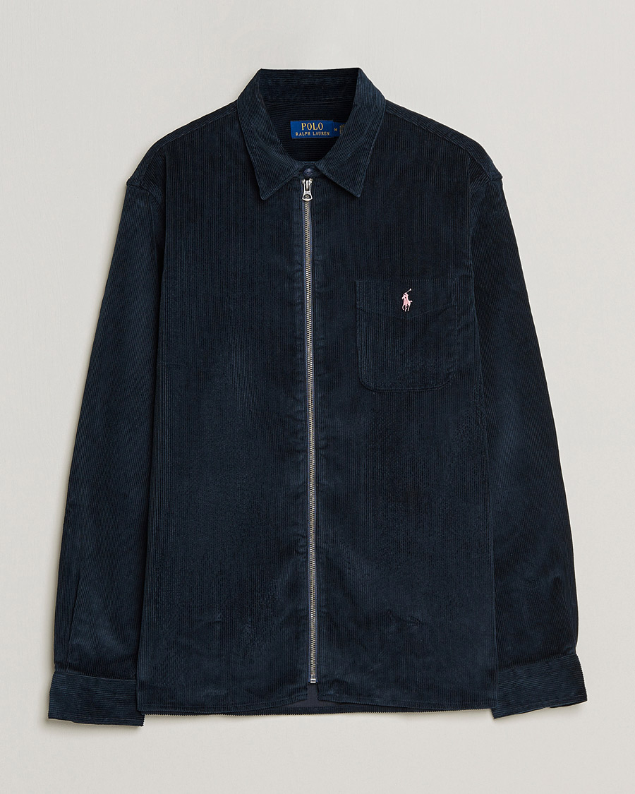 Mies | Kauluspaidat | Polo Ralph Lauren | Corduroy Full Zip Overshirt Navy