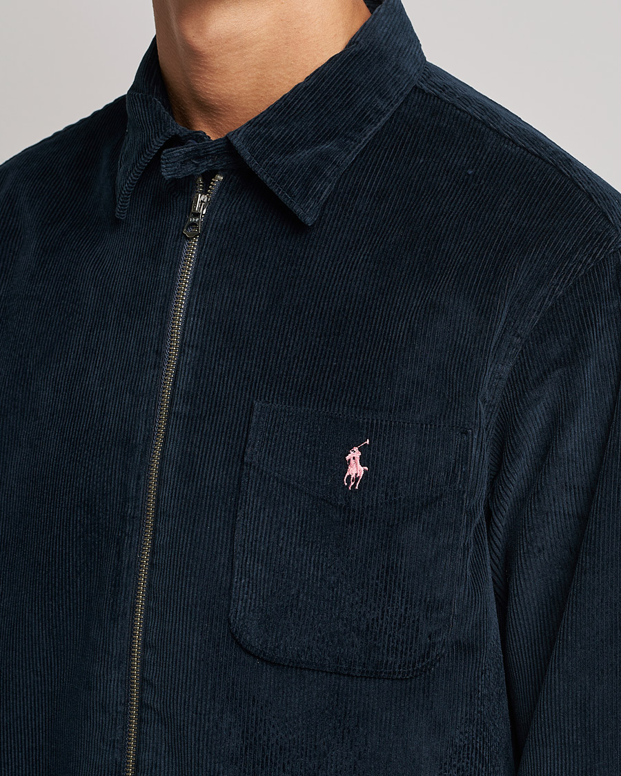 Mies | Kauluspaidat | Polo Ralph Lauren | Corduroy Full Zip Overshirt Navy