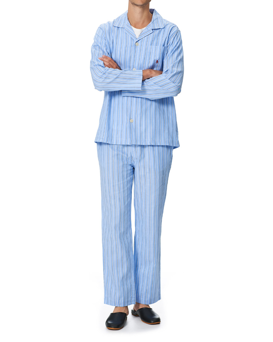 Mies | Yöpuvut ja kylpytakit | Polo Ralph Lauren | Cotton Pyjama Set Blue Stripe