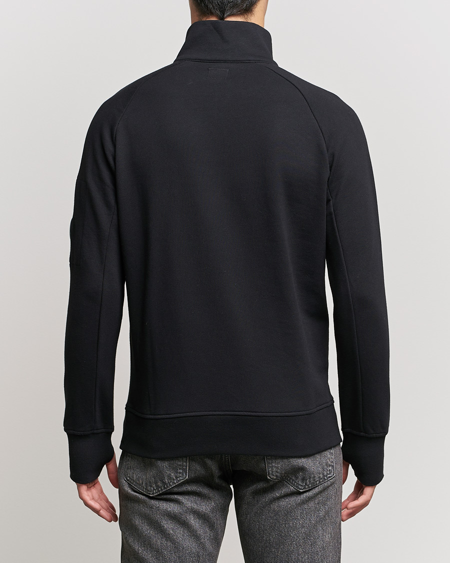 Mies | Puserot | C.P. Company | Diagonal Raised Fleece Half Zip Lens Sweatshirt Black