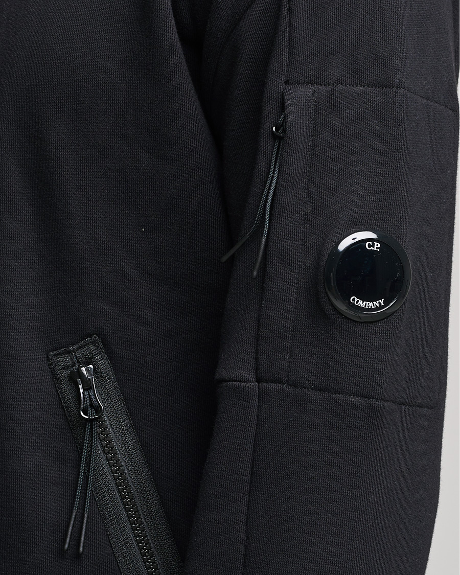 Mies | Puserot | C.P. Company | Diagonal Raised Fleece Half Zip Lens Sweatshirt Black