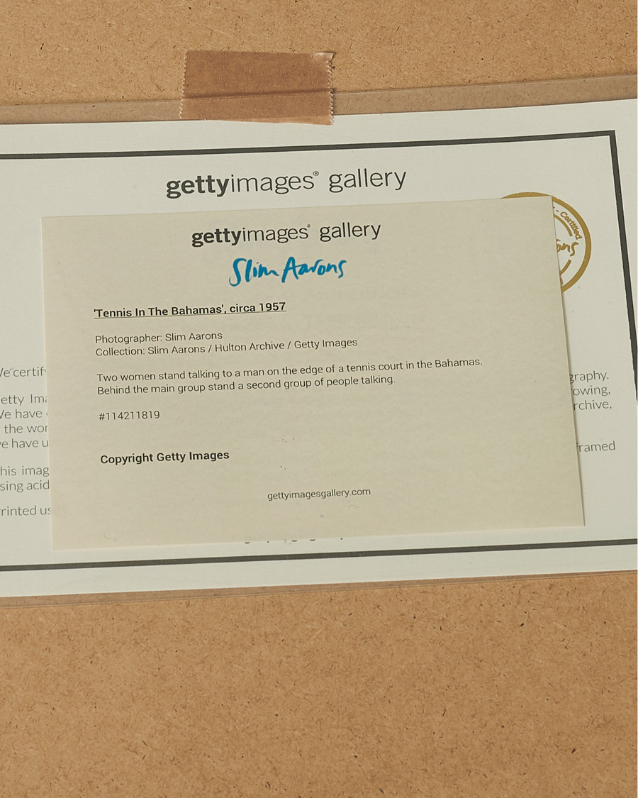 Mies | Taulut | Sonic Editions | Framed Slim Aarons Tennis In The Bahamas