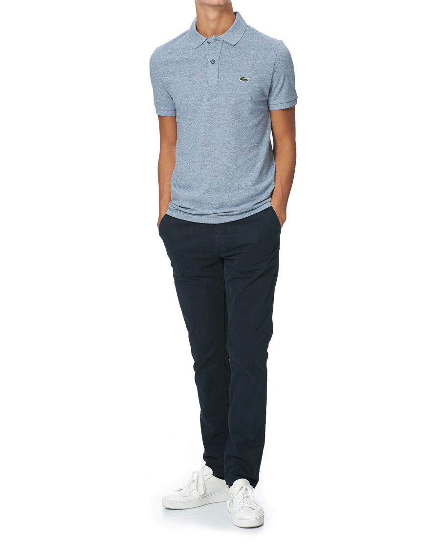 Mies | Pikeet | Lacoste | Slim Fit Polo Piké Light Indigo Blue